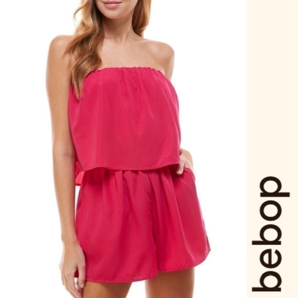 𝅺bebop Strapless Romper‎